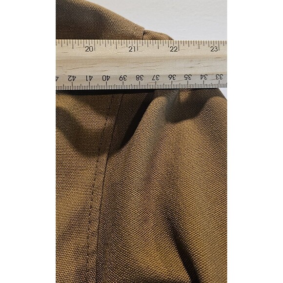 H&M Mens Parka Jacket XL Hooded Winter Coat Brown Faux Fur Lined Heavy Warm - Picture 9 of 13